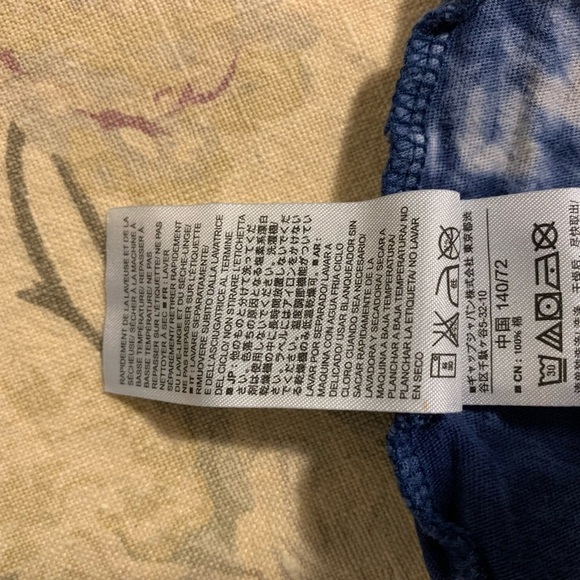 Gap kids blue and white tie dyed tank top size large kids - Picture 8 of 8